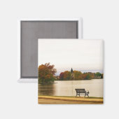 Aimant Lac Fowler en automne, Wisconsin (Recto/Verso)