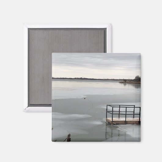 Aimant Lac gelé (Recto/Verso)