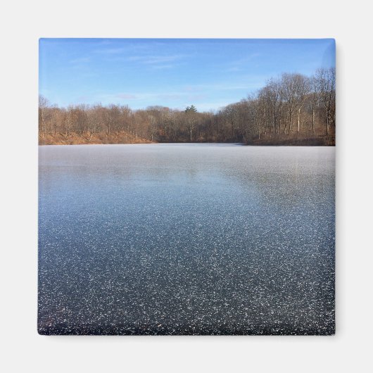 Aimant lac gelé comme des étoiles (Devant)