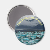 Aimant Lac glaciaire Jokulsarlon - Islande (Recto/Verso)