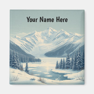 Aimant Lac McDonald en hiver, Parc national de Glacier