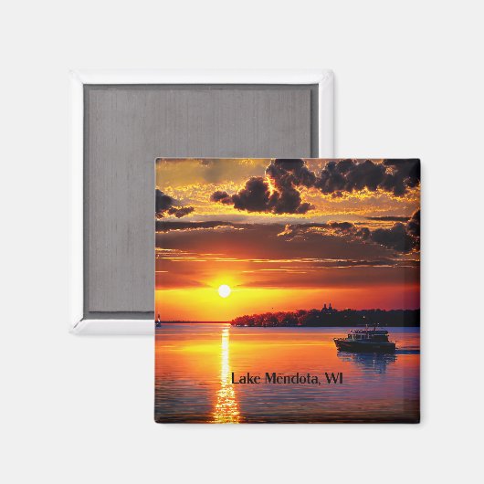 Aimant Lac Mendota, WI, (Recto/Verso)