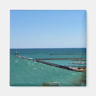 Aimant Lac Michigan, Port Washington, Wisconsin