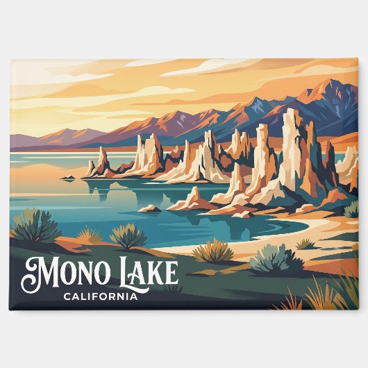Aimant Lac Mono USA (Recto)