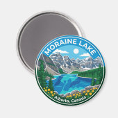 Aimant Lac Moraine Canada (Recto/Verso)