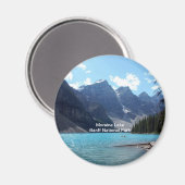 Aimant Lac Moraine, Parc national Banff, Alberta, Canada (Recto/Verso)