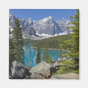 Aimant Lac Moraine, Rocheuses canadiennes, Alberta, Canad