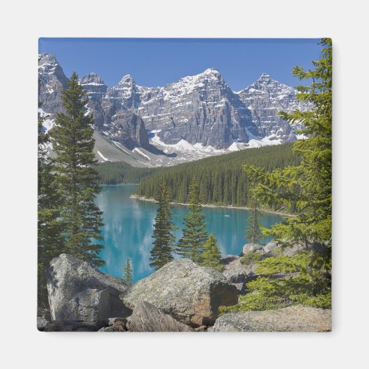 Aimant Lac Moraine, Rocheuses canadiennes, Alberta, Canad (Devant)