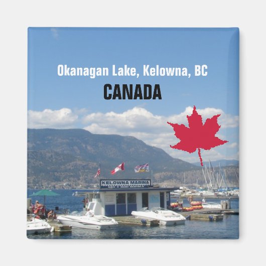 Aimant Lac Okanagan, Kelowna, C.-B. Canada (Devant)