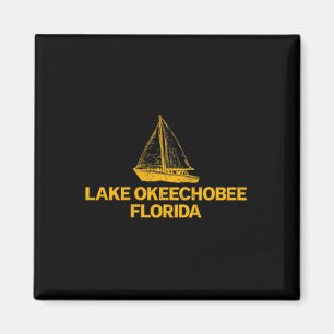 Aimant Lac Okeechobee Floride Extérieur Vintage Avant Et