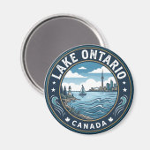 Aimant Lac Ontario Canada (Recto/Verso)