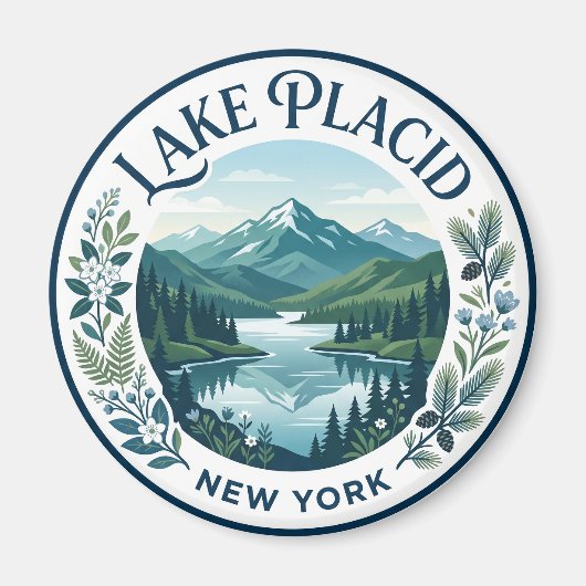 Aimant Lac Placid New York (Devant)