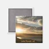 Aimant Lac Powell AZ au coucher du soleil (Recto/Verso)