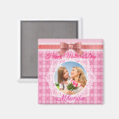 Aimant Lace Ribbon Bonne fête des mères (Recto/Verso)