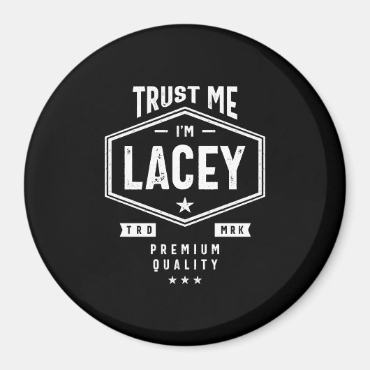 Aimant Lacey Nom personnalisé Anniversaire (Devant)