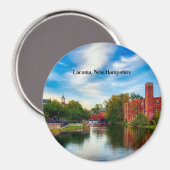 Aimant Laconia, New Hampshire, paysage pittoresque (Recto/Verso)