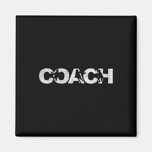 Aimant Lacrosse Coach Lacrosse Coach Retro (Devant)