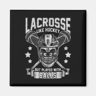Aimant Lacrosse Comme Le Hockey Mais Joué Avec Lax Player
