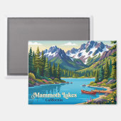 Aimant Lacs Mammoth États-Unis (Recto/Verso)