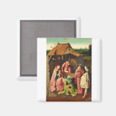 Aimant L'Adoration des mages par Jérôme Bosch (Recto/Verso)