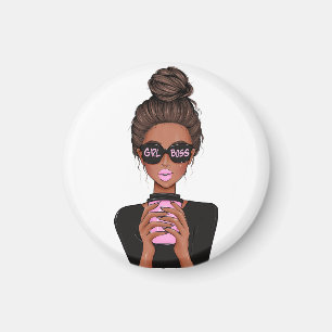 Aimant Lady Boss Life, Boss Babe Woman, Girl Boss T-Shirt