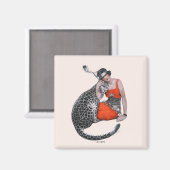 Aimant Lady et Leopard (Recto/Verso)