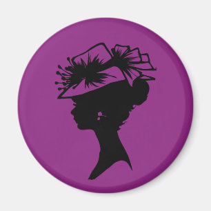 Aimant Lady in a Bonnet 35 Plum Purple AH2010