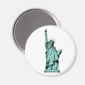 Aimant Lady Liberty (Recto/Verso)