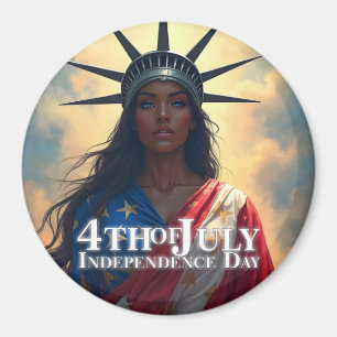 Aimant Lady Liberty réinventée - Un nouveau visage de la
