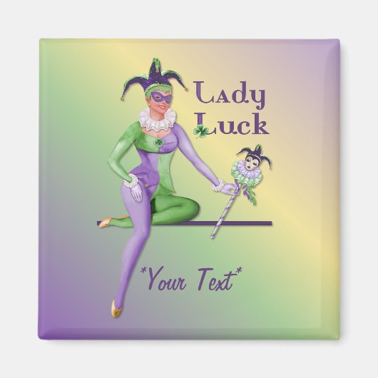 Aimant Lady Luck Harlequin (Devant)