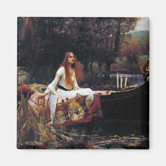 Aimant Lady Of Shallot sur le bateau J.W. Waterhouse Fine (Devant)