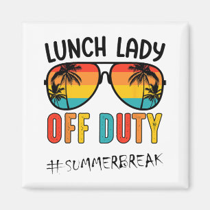 Aimant Lady Off Duty Dernier Jour De L'École Été