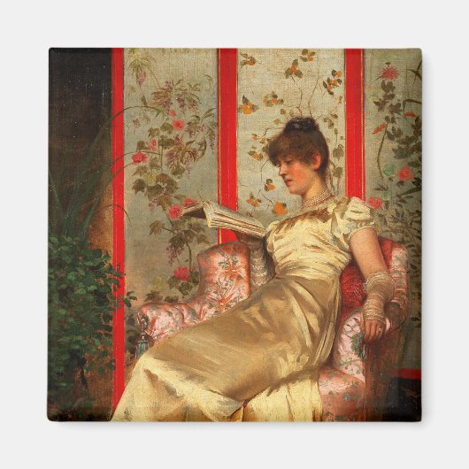 Aimant Lady Reading (Devant)