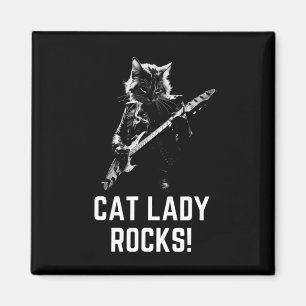 Aimant Lady Rocks ! Mesdames de guitare Madame la Préside