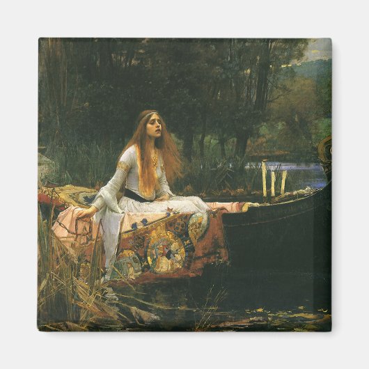Aimant Lady Shalott On Boat par John William Waterhouse (Devant)