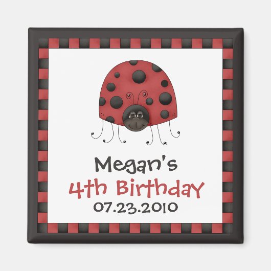 Aimant Ladybug ・ Anniversaire de l'enchère (Devant)