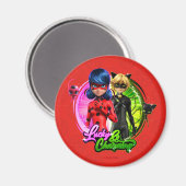 Aimant Ladybug & Cat Noir | Lucky & Charming (Recto/Verso)