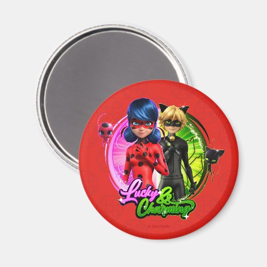 Aimant Ladybug & Cat Noir | Lucky & Charming (Recto/Verso)
