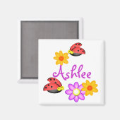 Aimant Ladybug et Fleurs (Recto/Verso)