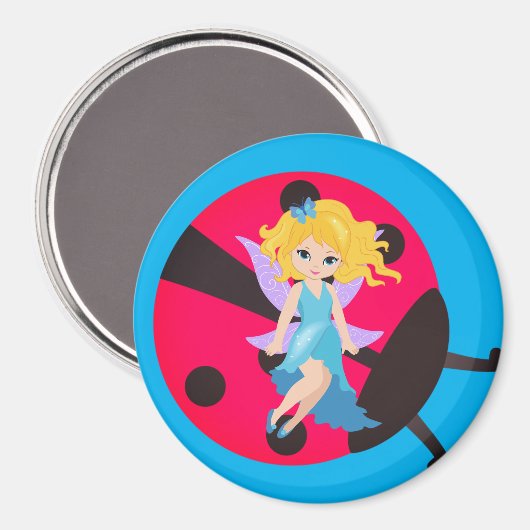 Aimant Ladybug et l'aimant de fée (Recto/Verso)