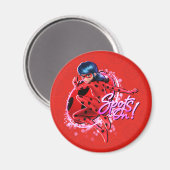 Aimant Ladybug miraculeux | Spots Sur Graphic (Recto/Verso)