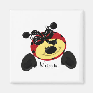 Aimant Ladybug Polka Mamaw