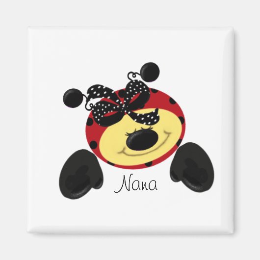 Aimant Ladybug Polka Nana (Devant)