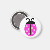Aimant Ladybug rose (Recto/Verso)