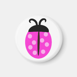 Aimant Ladybug rose