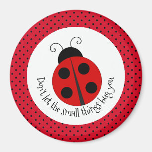 Aimant Ladybug sur l'aimant de design Pois