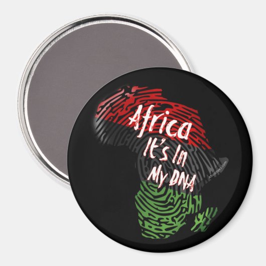 Aimant L'Afrique dans mon ADN (Recto/Verso)