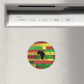 Aimant L'Afrique sur les planches en bois (In Situ (Lave-vaisselle))