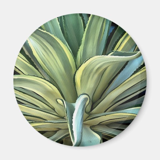 Aimant L'Agave Tropical Realism Art (Devant)