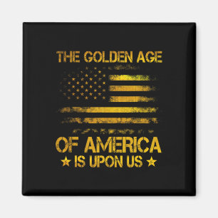 Aimant L'âge d'or de l'Amérique est sur nous Drôle Trump 